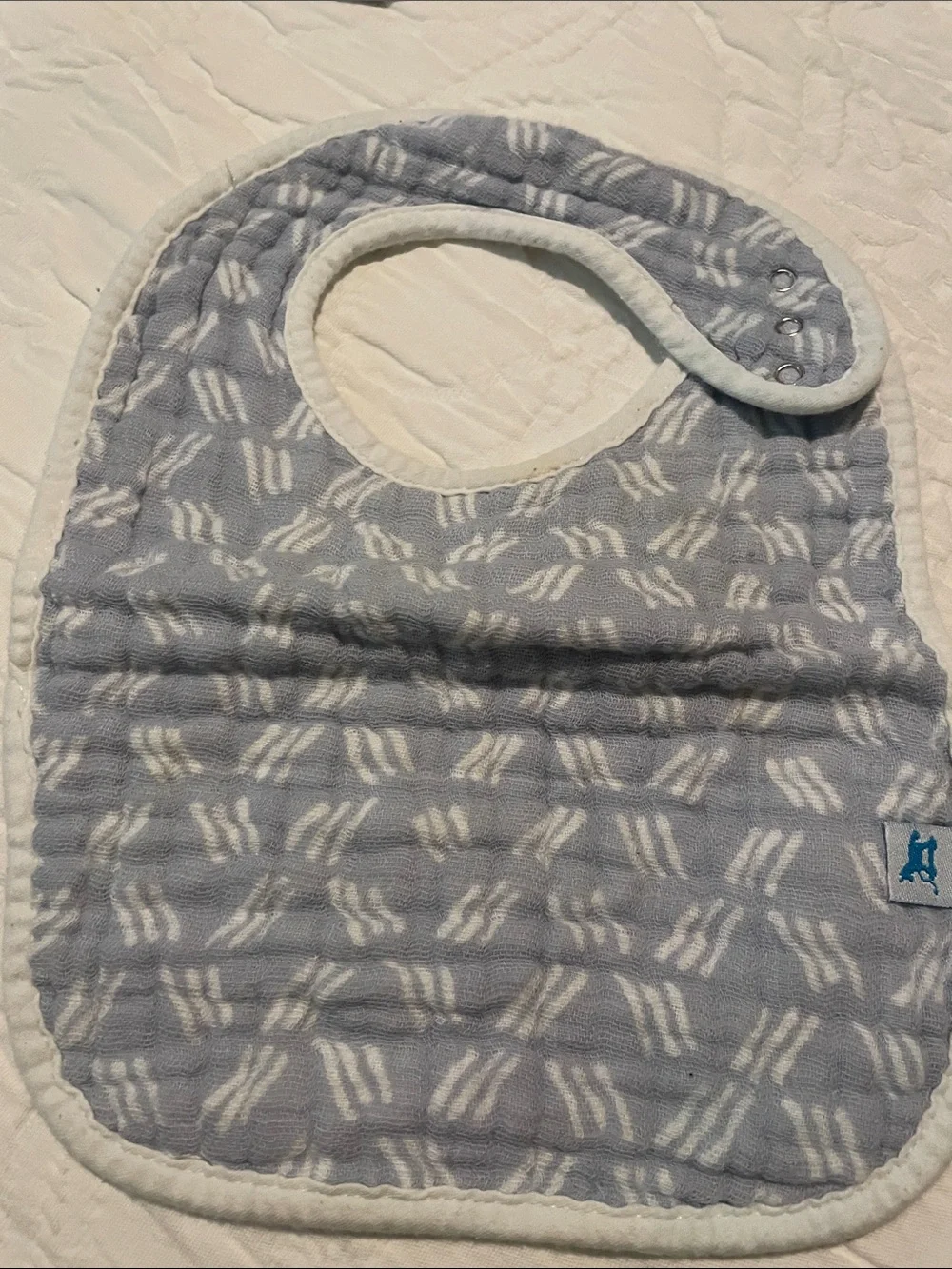 aden + anais Muslin Baby Bibs - Navy, Gray, Cream, Orange